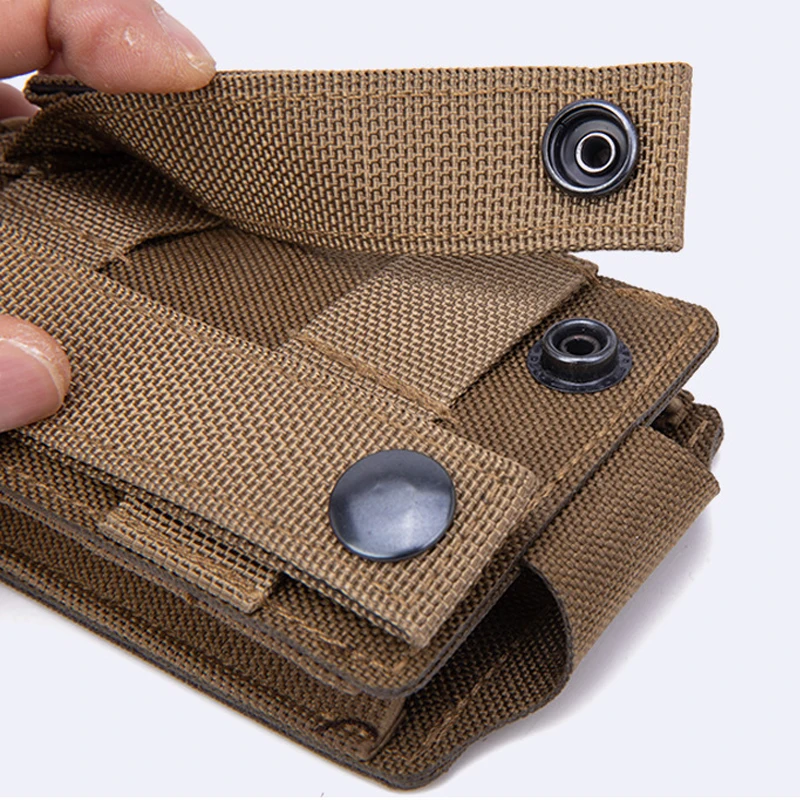 Bolsa para revistas de 5,56mm, bolsa táctica individual Mag, bolsa MOLLE abierta para M4 M14 M16 AR-15, revistas de Rifle de 5,56 MM, equipo de caza - imagen 5