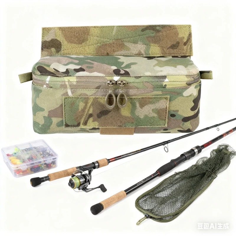 RD TACTICAL Bolsa de pesca táctica tipo cartera para accesorios