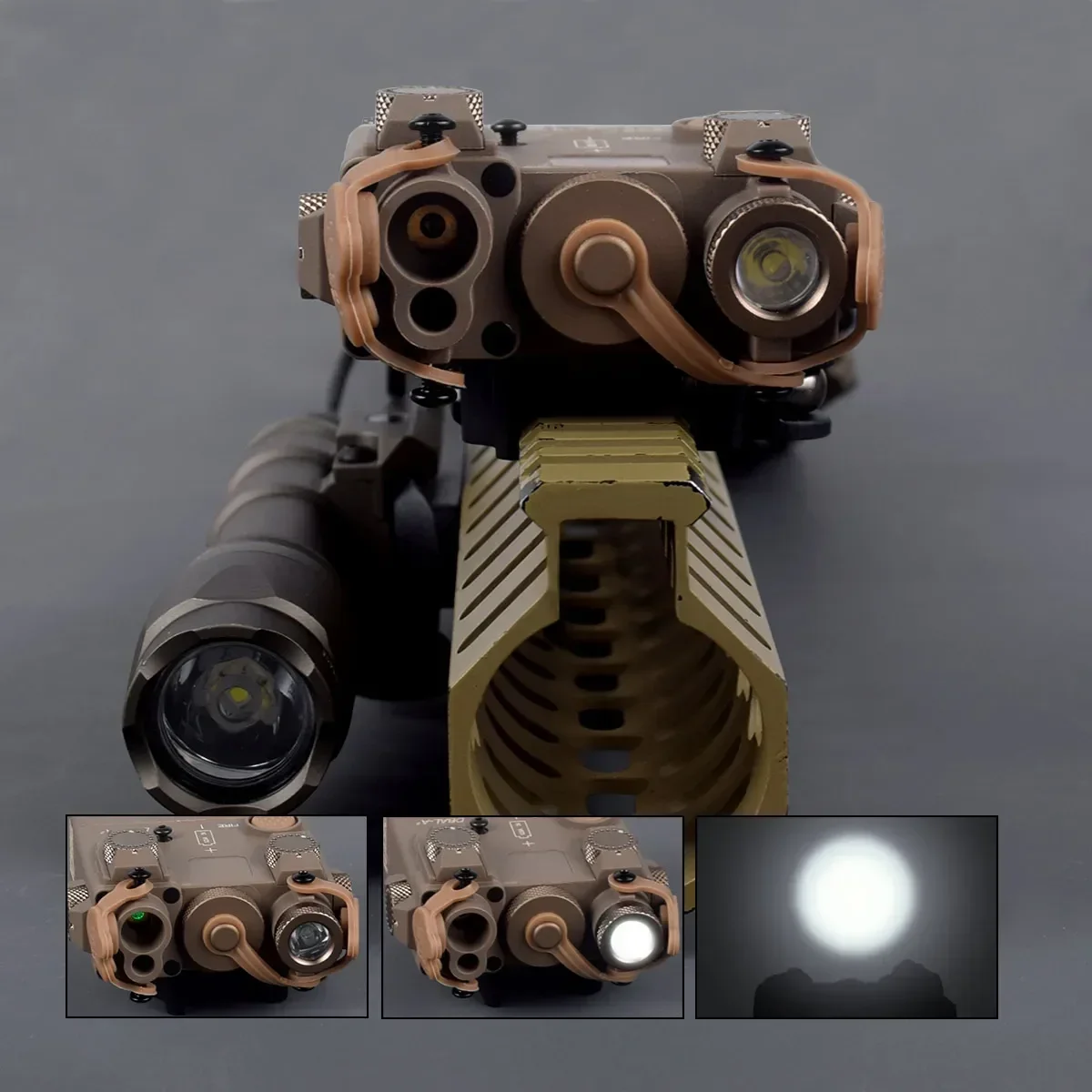 DBAL A2 táctico punto rojo láser Nylon IR luz LED linterna arma luz de caza DBAL-A2 PEQ MAWL accesorios AR15 - imagen 5