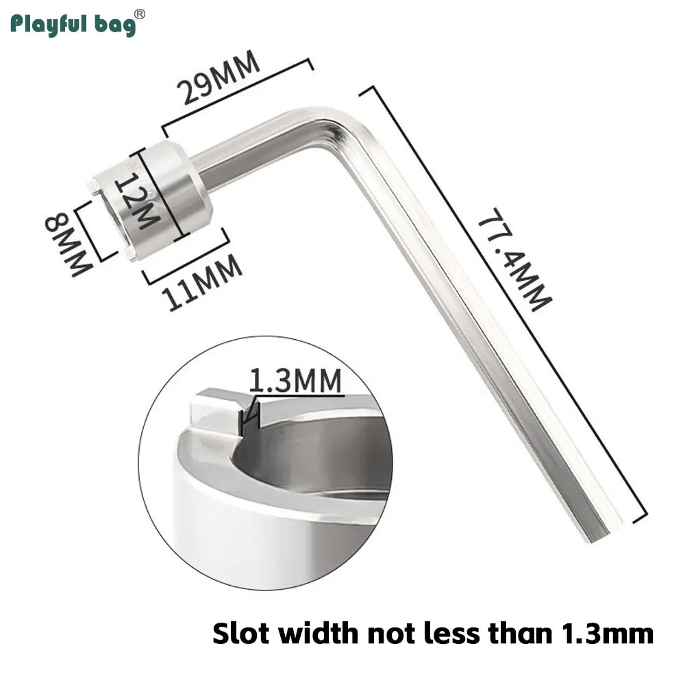 Herramienta de bielas para bicicleta de montaña, llave para clavos de disco ranurado, herramienta de reparación de bicicletas de montaña ATA17 - imagen 5