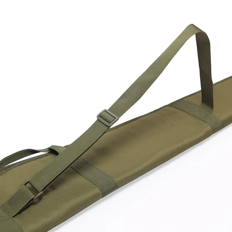 Bolsa de transporte antideslizante para pistola táctica, funda de nailon duradera, acolchada suave, protección para Rifle de caza, 132cm - imagen 4