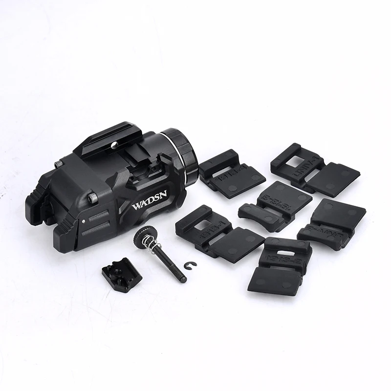 WADSN-linterna táctica PX1 montada, 800 lúmenes, para caza, Airsoft, incluye interruptores de paleta altos y bajos, compatible con linterna de riel de 20mm - imagen 3