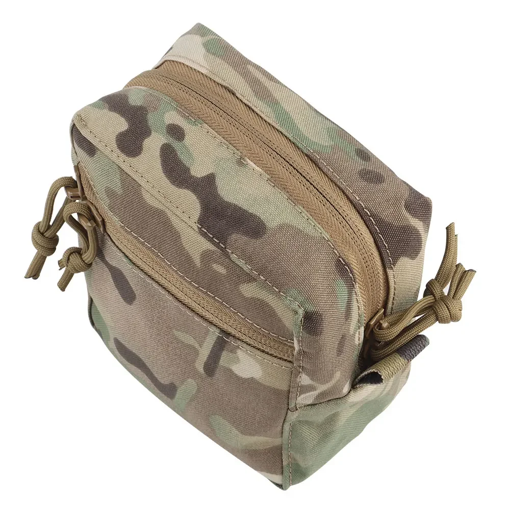 Bolsa táctica pequeña GP YKK con cremallera MOLLE, chaleco de caza, aparejo de pecho, portador de placa, bolsas con cinturón, herramienta Airsoft, bolsa para artículos diversos - imagen 5