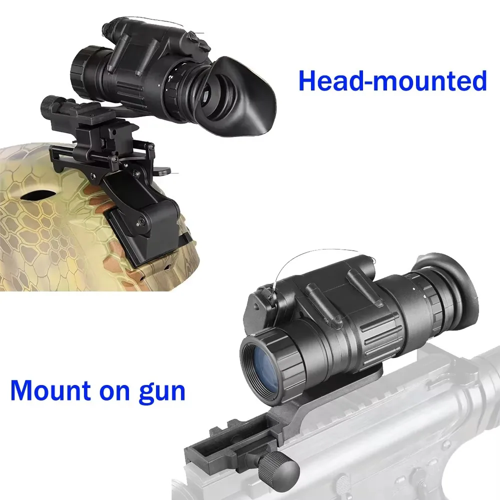 Telescopio Monocular infrarrojo Digital Monocular de visión nocturna mejorado para 100% oscuridad PVS-14 cámara de rastreo para caza Camping - imagen 5