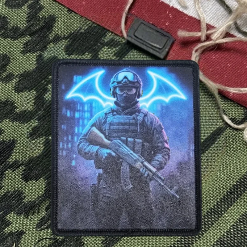 Parche con estampado de guardián nocturno, chaleco táctico, gancho y bucle, sombrero, insignia de moral, mochila, pegatinas decorativas, parches para brazalete para ropa - imagen 2