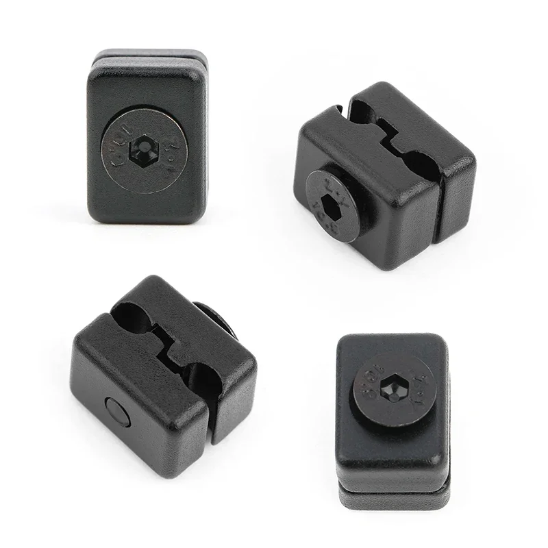 Abrazaderas de aleación para arco compuesto, Clip de sujeción de Cable de tiro con llave, herramientas de hebilla de caza - imagen 4