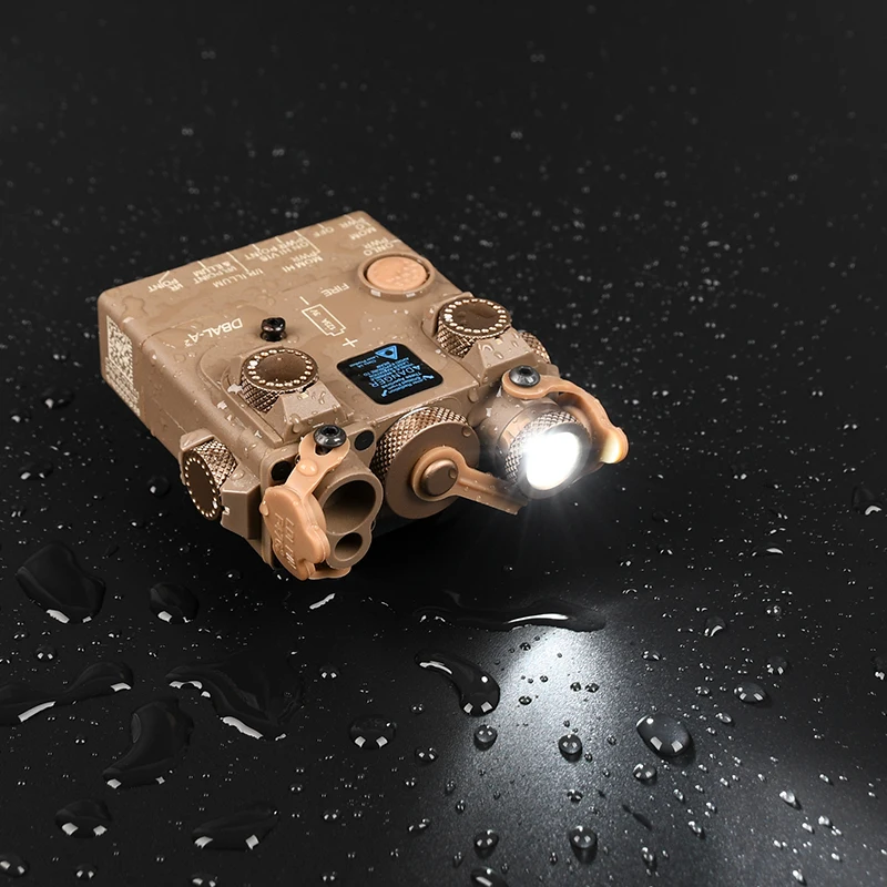 DBAL A2-linterna táctica de nailon, estroboscópica sin láser Luz Blanca, No IR Fit, riel Picatinny, accesorios para Rifle de caza - imagen 4