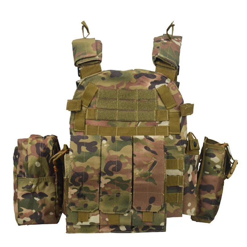Chaleco táctico, armadura corporal, portador de placa de caza, accesorios Airsoft 6094, chaleco militar de combate, juego de guerra, bolsa de nailon, equipo Molle - imagen 5