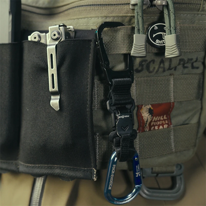 Hebilla adaptadora de bucle de correas tácticas EDC, cordón multiusos para colgar llaves, decoración de mochila DIY - imagen 5