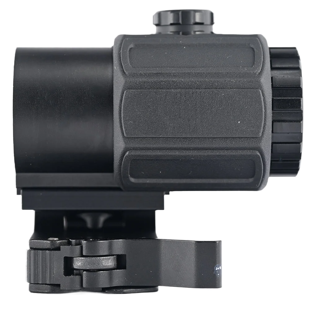 Lupa táctica 3X G33 G43 HD con montaje abatible hacia el lado, diseño de aluminio duradero Compatible con riel de 20mm para disparar al aire libre - imagen 4