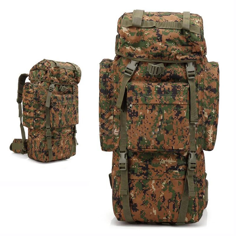 Mochila táctica de caza de aproximadamente 65L, senderismo, Camping, deporte al aire libre, mochila de hombro impermeable con cubierta para lluvia - imagen 5