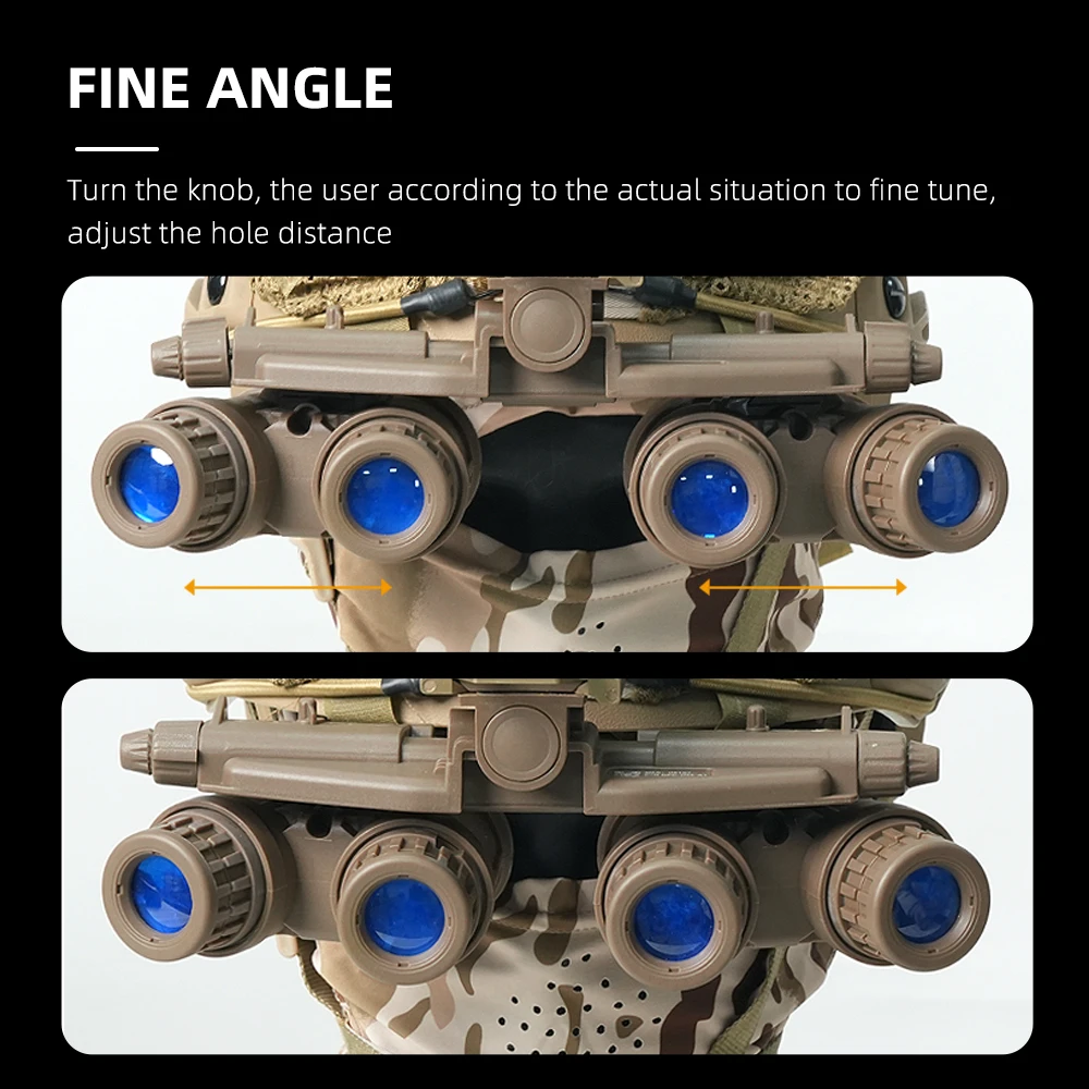 GPNVG18 Réplica de gafas de visión nocturna de 4 ojos a escala 1:1 - Modelo de exhibición realista para juegos y accesorios de películas - imagen 4