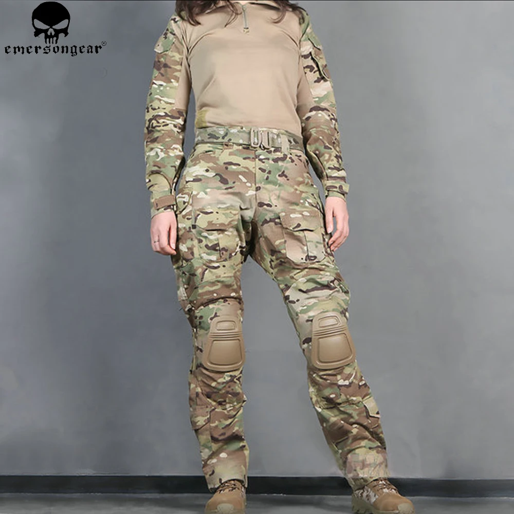 Traje de combate estilo Emerson G3 para mujer, ropa de caza, camuflaje Multi, pantalones tácticos Emersongear, uniforme de combate EM6966 - imagen 2