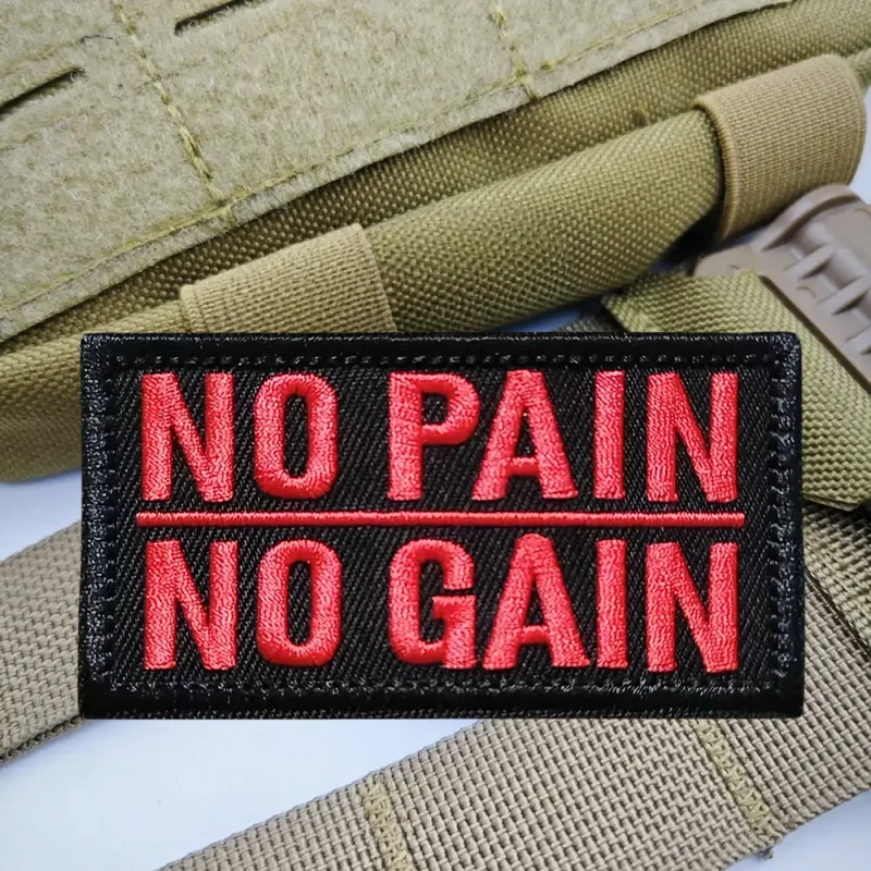 Parche bordado táctico sin dolor y sin ganancia, chaleco táctico, insignia de moral con gancho y bucle, pegatinas para mochila, parches para brazalete para ropa - imagen 2