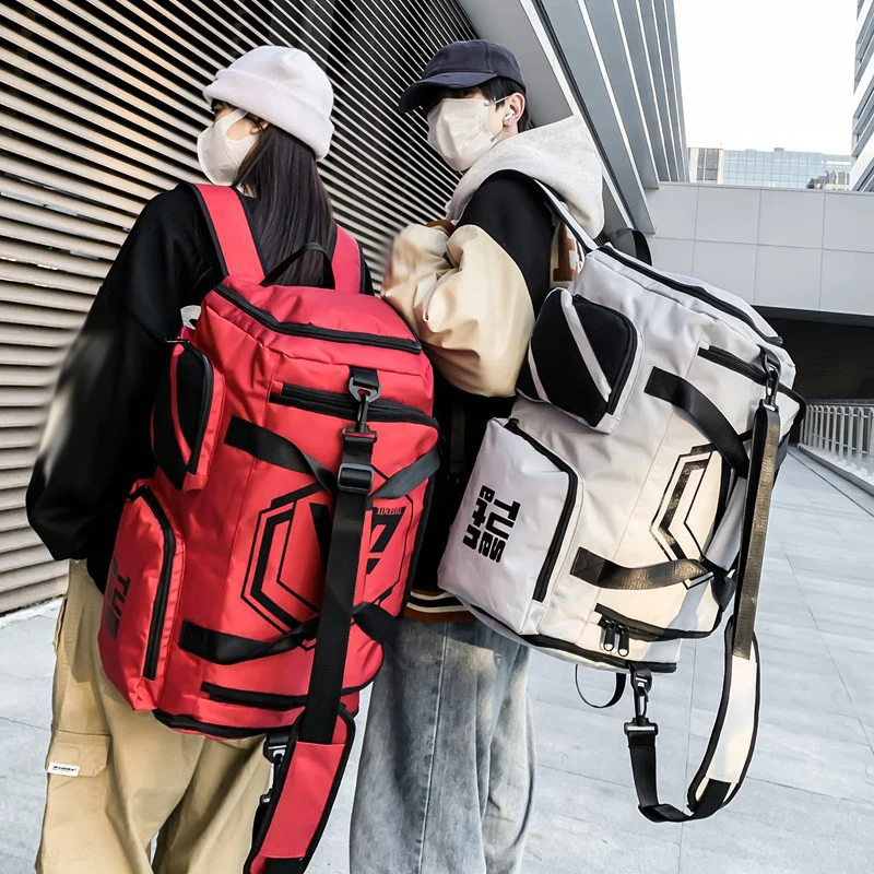 Mochila de gimnasio para Fitness, bolsa de almacenamiento grande, bolso de hombro para viaje de fin de semana, bolso portátil de separación en seco y húmedo - imagen 2