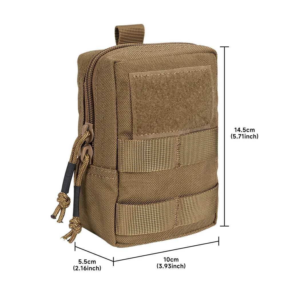 Bolsa táctica de cintura EDC, bolsa de herramientas Molle, mochila para exteriores/bolsillo para chaleco, bolsa multifunción, accesorios de caza - imagen 3