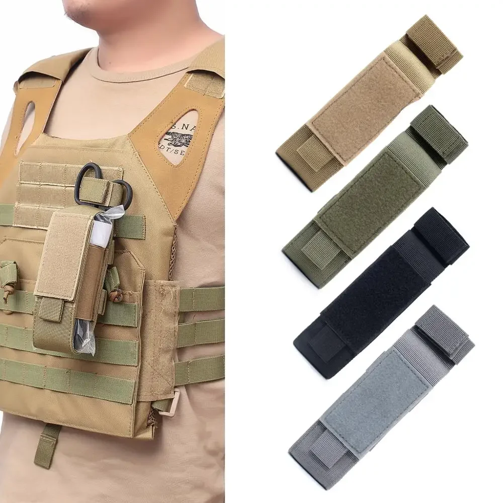 Molle-Bolsa de tijeras EDC para herramientas, bolsa de cintura para acampar al aire libre, senderismo, accesorios de caza, cuchillo, funda para linterna - imagen 2