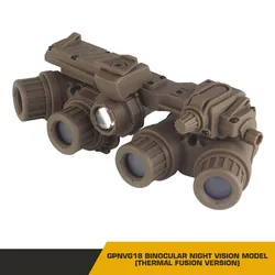 GPNVG-18 gafas visión nocturna con fusión térmica para casco táctico