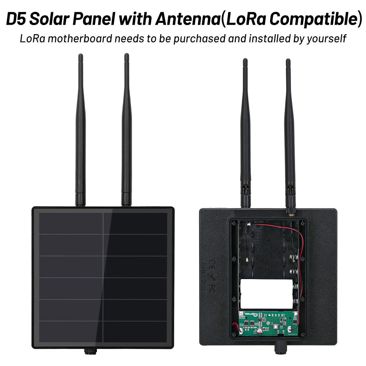 Panel Solar Meshtastic RAK LoRa D5L, controlador Solar integrado para energía Solar, bloque de arena Meshtastic RAK con antena
