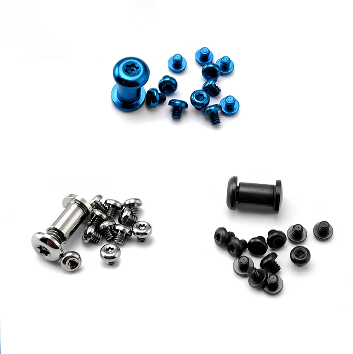 Cuchillo de 3 colores con mango de titanio, tornillos de Clip trasero, remache de clavo de husillo T6 para cuchillos de bloqueo de eje Bailout 537 Bailmade - imagen 2