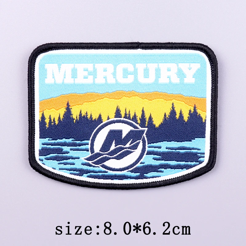 Parche para acampar para ropa, parches de paisaje para ropa, parches de costura tejidos para ropa, insignias adhesivas con gancho - imagen 5