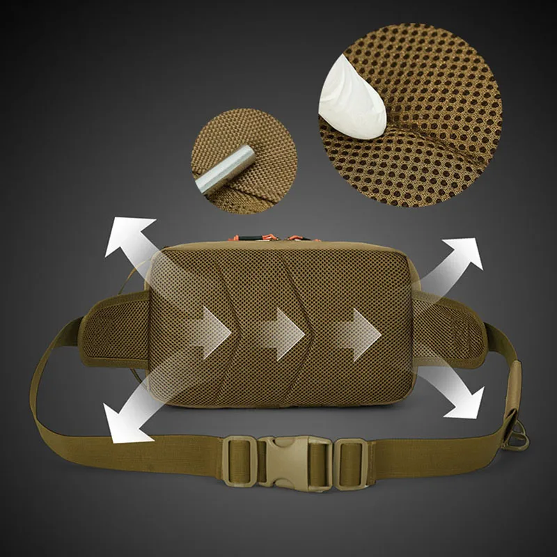 Riñonera táctica para escalada, señuelo, pesca al aire libre, caza, montar en el pecho, gran capacidad, multifuncional, riñonera de viaje - imagen 5