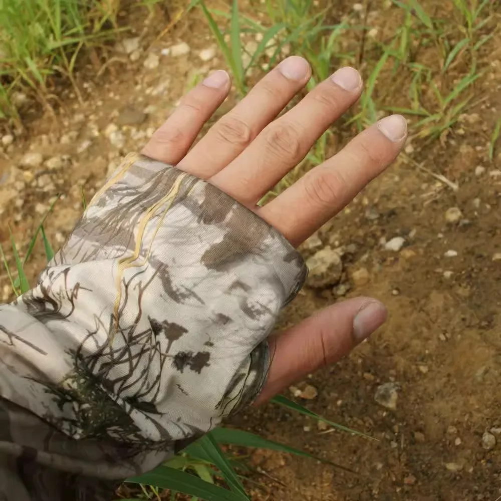 Sudaderas con capucha de pesca transpirables de seda de hielo para hombres, Top Deportivo Ligero de secado rápido, protector solar, arbusto, ropa de caza - imagen 4