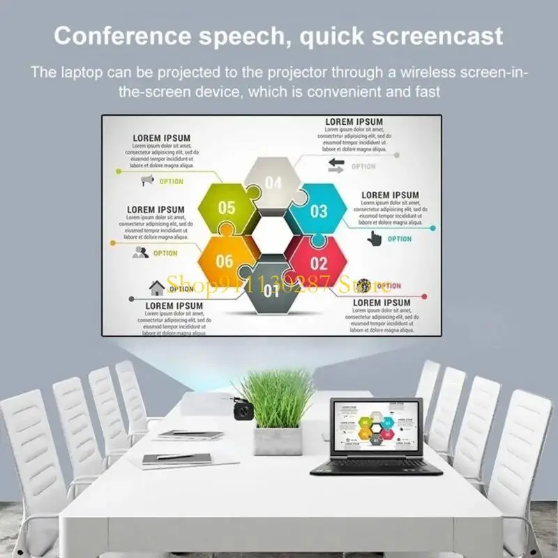 J1HC Mirrizing Adapter para conexión teléfono a televisión para reuniones cine en casa - imagen 5