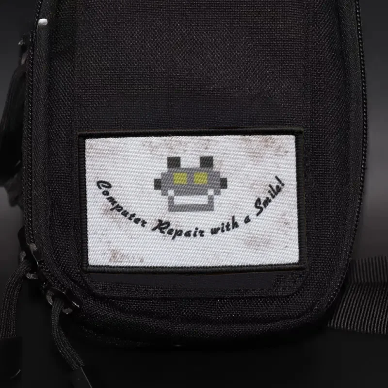 Parche táctico "Robot", insignia de moral militar, impresión de gancho y bucle, mochila, accesorios de decoración de ropa, pegatinas, brazalete