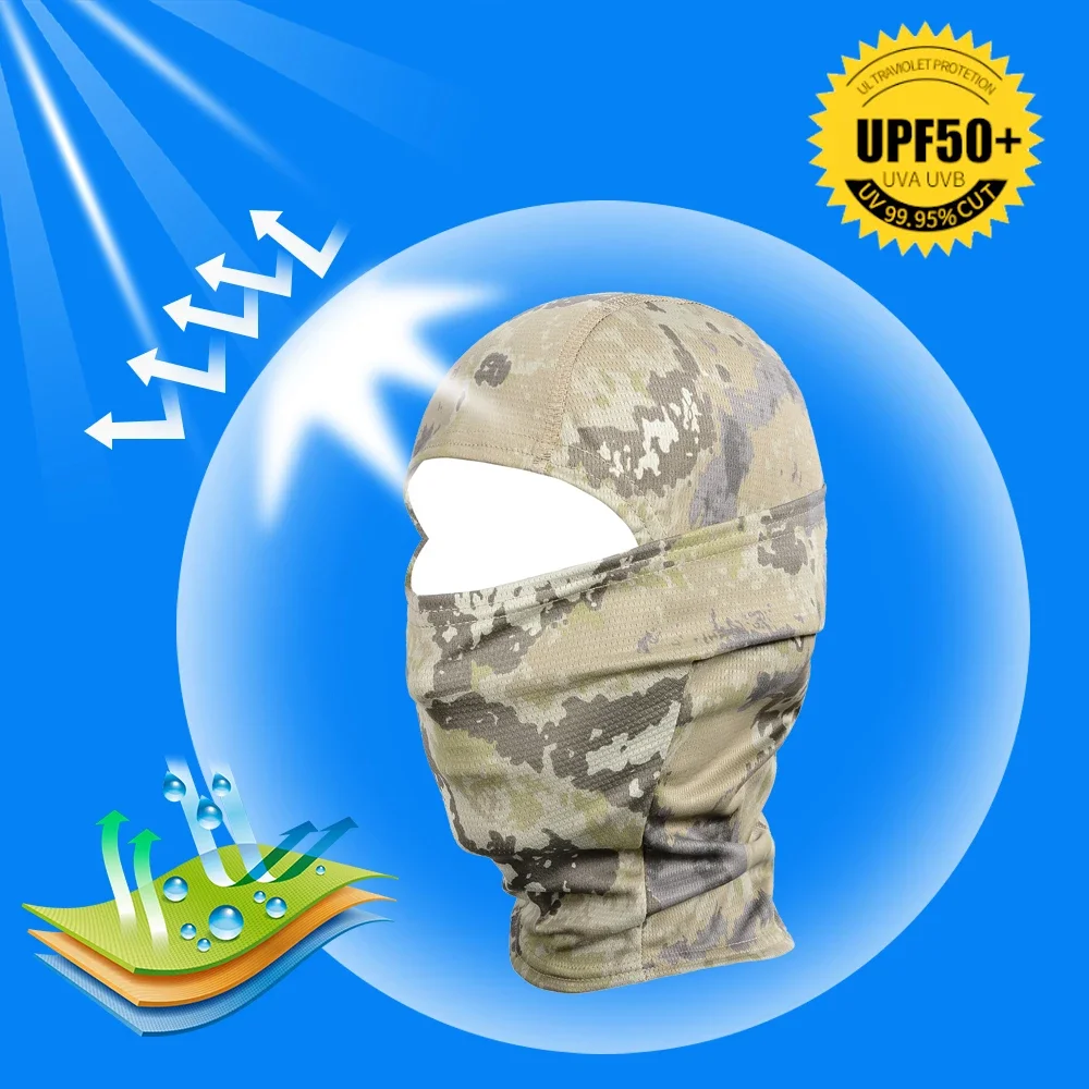 Pasamontañas para motocicleta, máscara facial completa, casco de Motocross, gorra de camuflaje para motociclista, esquí, capucha para Rading a prueba de viento, sombrero para hombres y mujeres - imagen 4