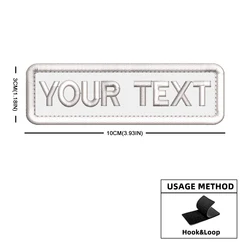 Parche táctico bordado personalizado con velcro y termoadhesivo