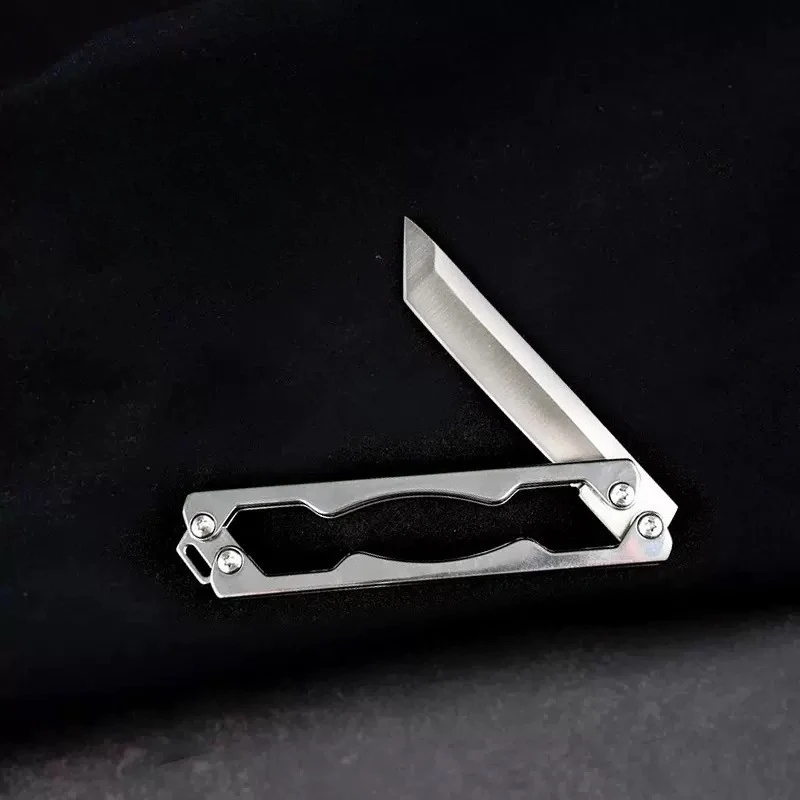 Cuchillo plegable táctico de acero para supervivencia al aire libre - imagen 5