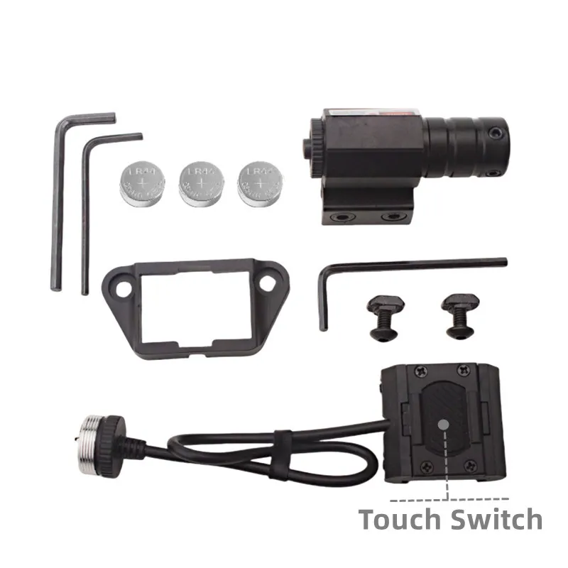 Mira láser ajustable, montaje en riel de 11mm y 20mm, mira láser de punto rojo