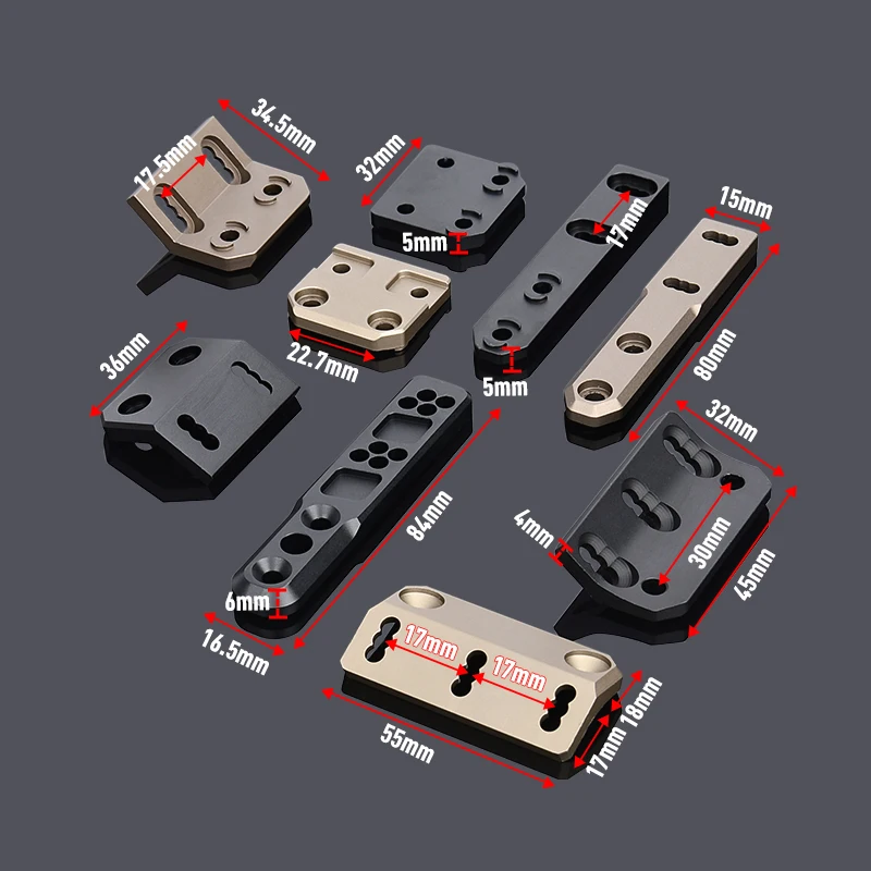 Linterna táctica serie ARIS WADSN Surefir M300 M600, montaje de explorador compensado, accesorio de caza Airsoft compatible con Base de riel Mlok Keymod - imagen 5