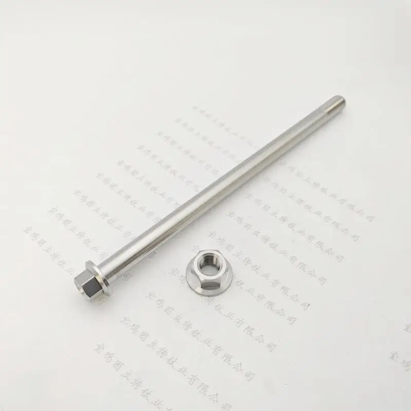1 * aleación de titanio para motocicleta M12 * 200mm-400mm pernos tornillos cabeza de brida hueca, personalizable - imagen 3