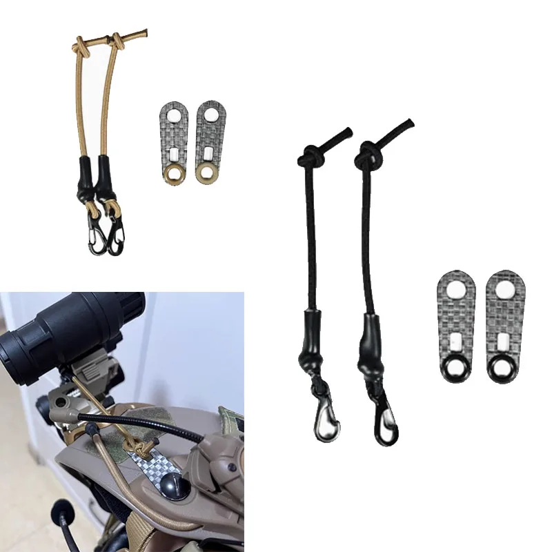 Gafas de visión nocturna Hebilla de cordón fijo para casco táctico - imagen 3