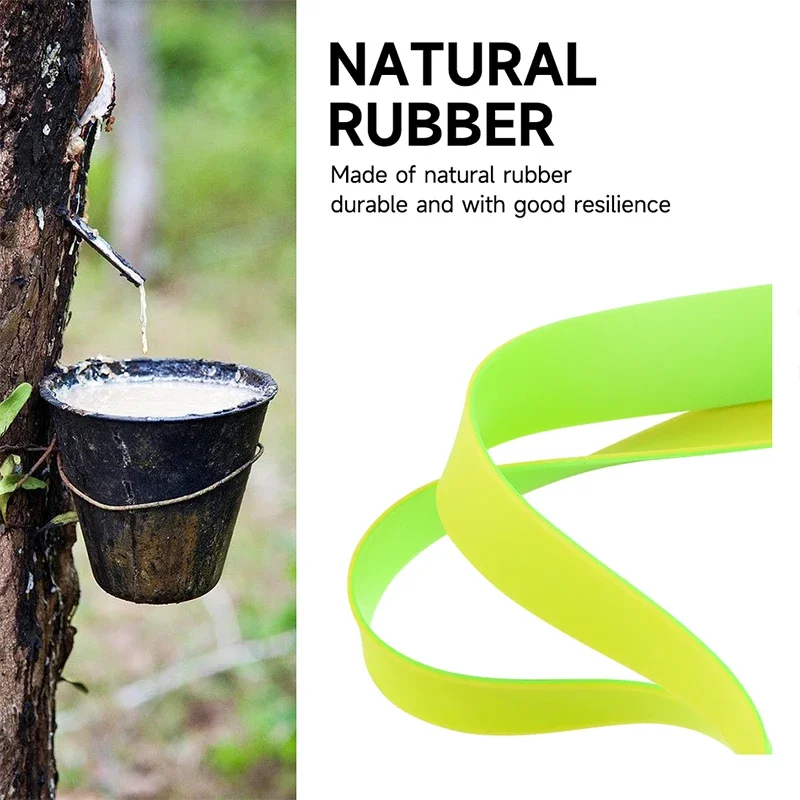 Tirachinas para escopeta de gran capacidad, banda de goma plana, goma resistente a la tracción, bola de acero para tiro, accesorios para tirachinas de caza - imagen 5