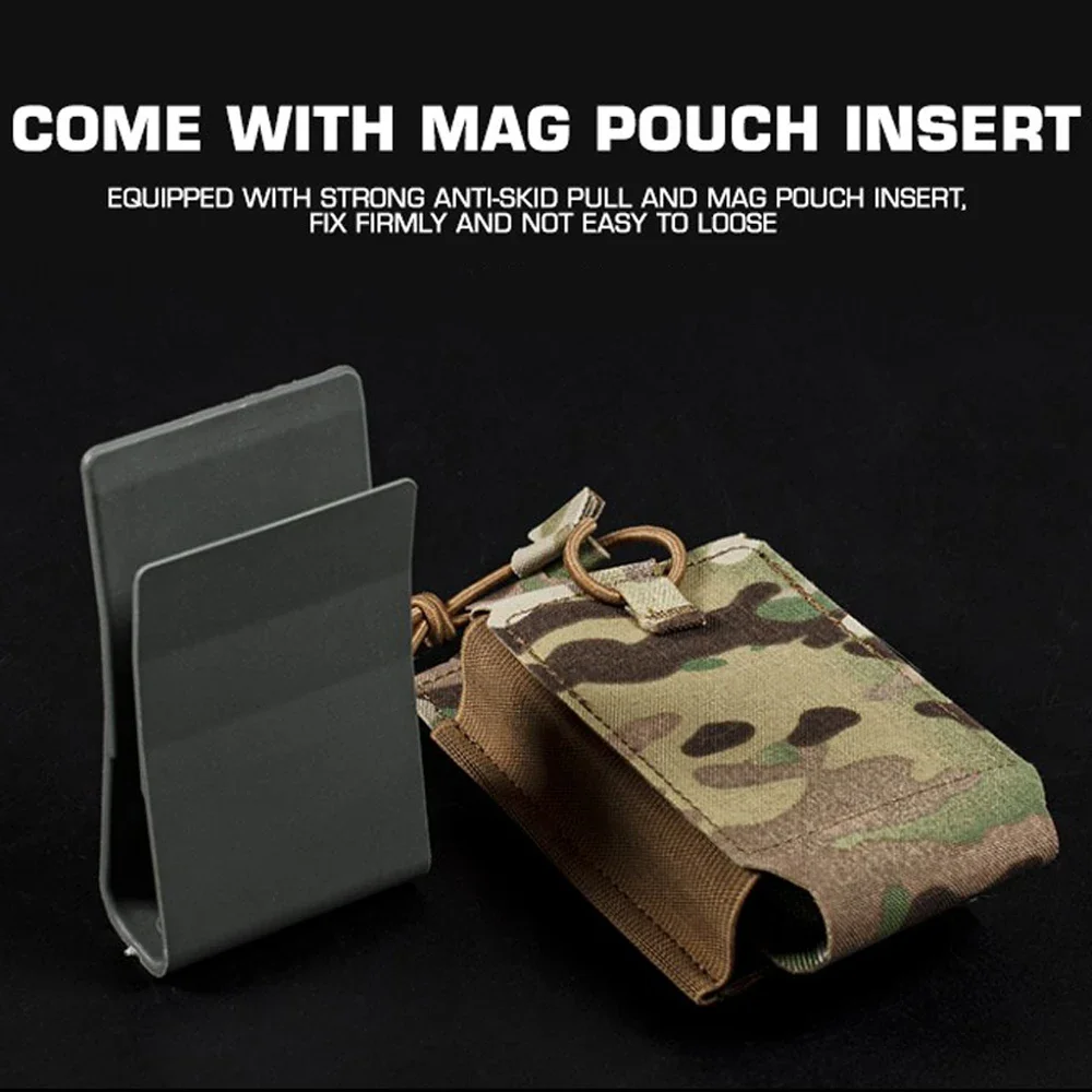 Bolsa Universal SRMP Single Mag para Rifle de caza, inserto para revistas con soporte de nailon, bolsa para AK M4 5,56 7,62 - imagen 3