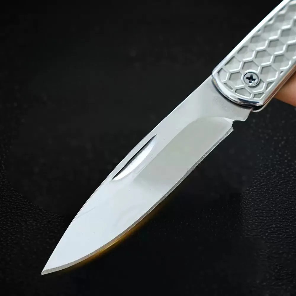 Cuchillo plegable inox para exteriores: herramienta multitarea - imagen 4