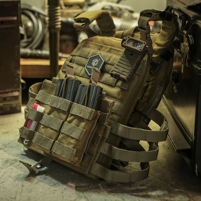 Emersongear para chaleco táctico estilo AVS portador de placa ligero MOLLE Airsoft caza al aire libre combate protector 11,11 ventas - imagen 2