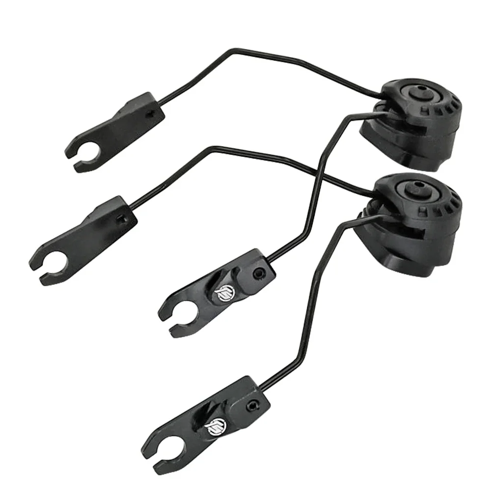 Soporte de casco táctico, adaptador de riel de arco para auriculares MSA SORDIN Airsoft, auriculares de tiro, orejeras electrónicas, BK - imagen 5