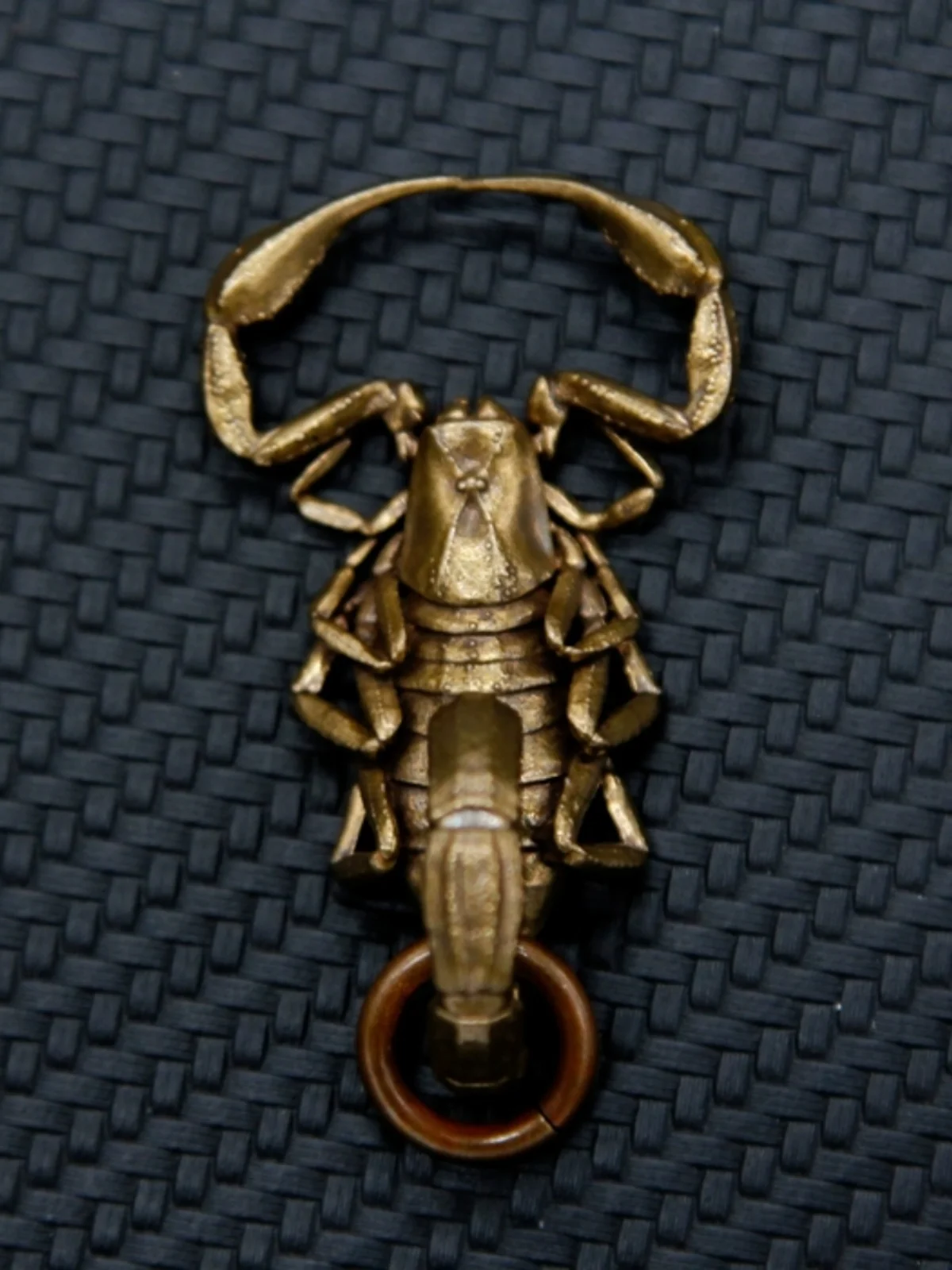 LLavero de escorpión de cobre Original hecho a mano, colgante de llave - imagen 3