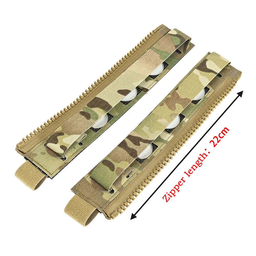 10 #   Panel trasero táctico con cremallera, adaptador de cremallera MOLLE, Base de bolsillo de placa trasera MOLLE FCSK 3,0, chaleco portador de placa para caza - imagen 2