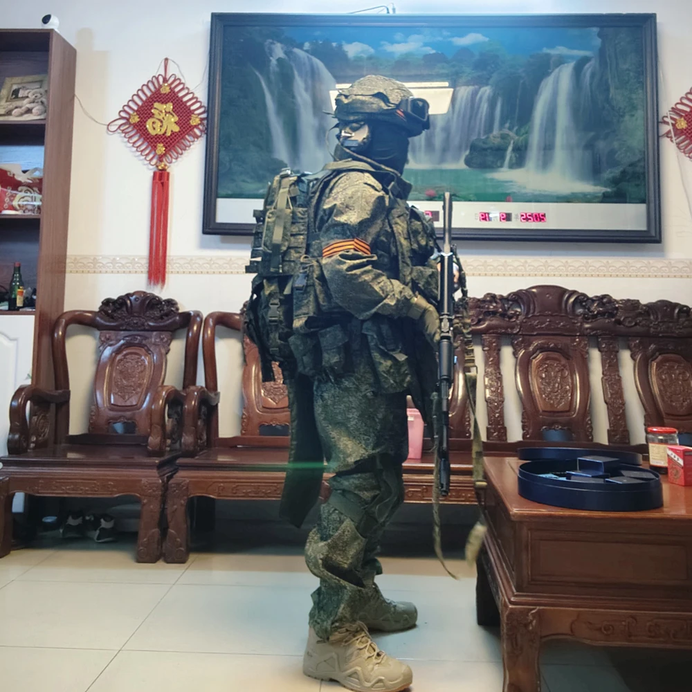 Chaleco pesado táctico ruso GEN4 6B45 chaleco de entrenamiento de caza al aire libre para hombre pequeño verde - imagen 2