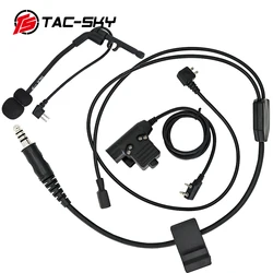 Micrófono U94 Ptt K Head Y Line Combination Adecuado para auriculares tácticos con reducción de ruido Versión Ipsc Comtac