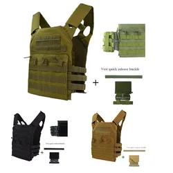 Chaleco táctico de nailon, armadura corporal, portador de caza, accesorios Airsoft, combate MOLLE, chaleco militar de camuflaje, juego CS, equipo de jungla