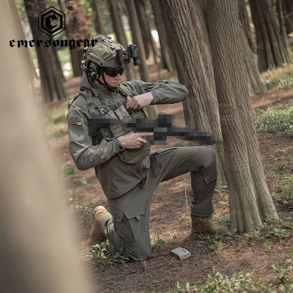 Emersongear, pantalones tácticos para hombre, pantalones Cargo elásticos para acampar, deportes urbanos informales, caza, combate, pesca militar EMB9737 - imagen 4