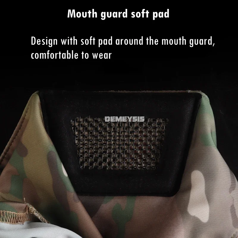 Máscara de pasamontañas táctica, casco de caza al aire libre, máscaras de malla de cara completa para caza al aire libre, tiro Airsoft - imagen 5