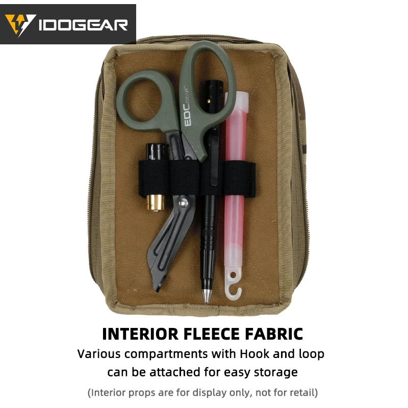 IDOGEAR bolsa táctica para artículos diversos MOLLE EDC Med Kit bolsa de reciclaje de utilidad multifuncional Micro bolsa 35123 - imagen 5