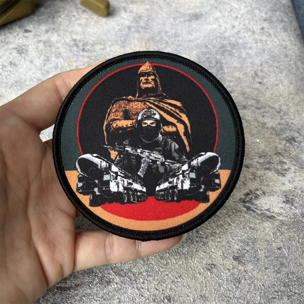 Parche de insignia de moral de soldados Chevron, brazalete militar táctico, gancho y bucle, mochila para exteriores, accesorios para sombrero, pegatina - imagen 4